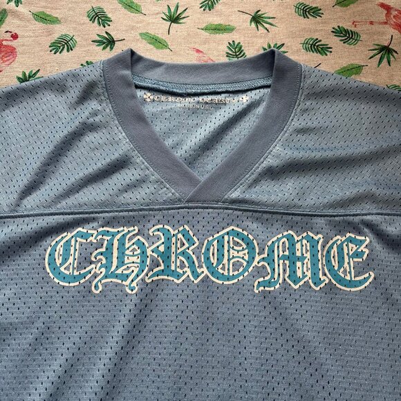 Chrome Hearts Stadium Mesh Short Sleeve Blue Jersey - Picture 3 of 6